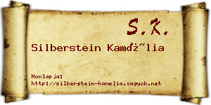 Silberstein Kamélia névjegykártya